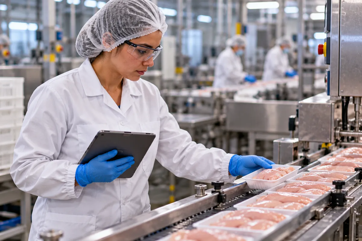 Profissional técnico em Agroindústria trabalhando