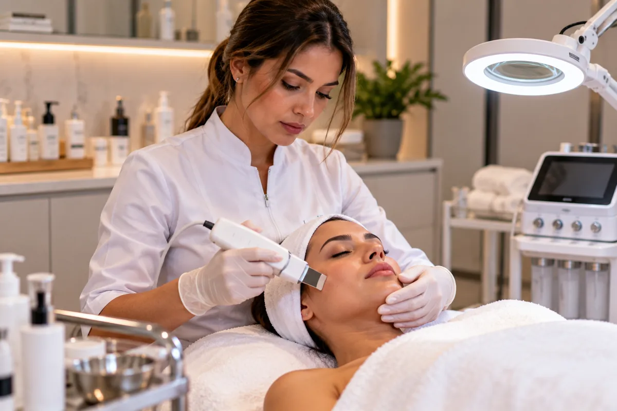 Profissional técnico em Estética trabalhando